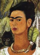 Frida Kahlo The Portrait of monkey and i china oil painting artist